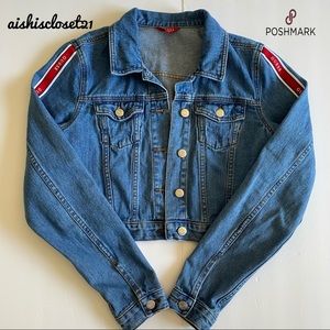 GUESS 3/4 Sleeves Denim Jacket for Women